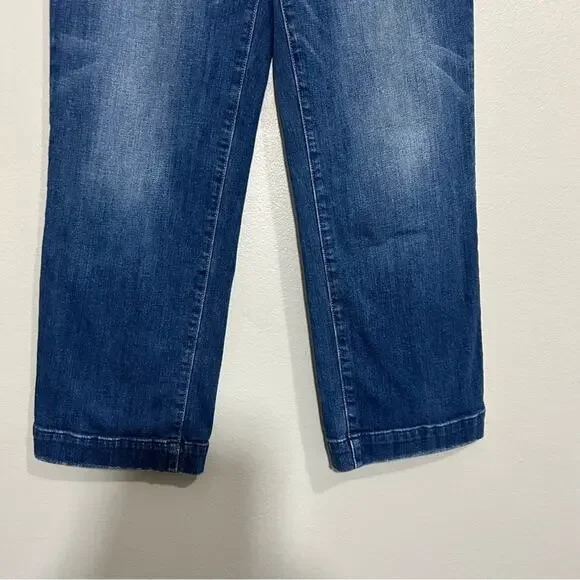 Paige Nellie High-Rise Culotte Jeans Medium
Wash Denim Crop Wide Leg Size 24 - Picture 5 of 13